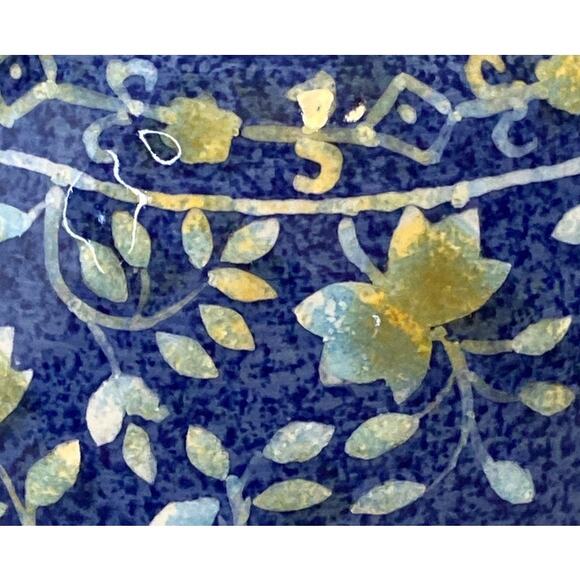 World Market Tea For One Blue Floral Ceramic Teapot/Cup Combo Stackable - Picture 7 of 14